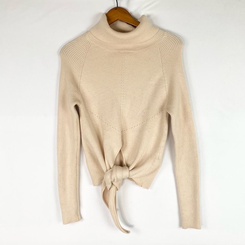 Lovers + Friends Skye Sweater in Blush Turtleneck Ribbed Cropped Winter Fall